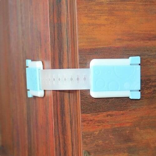 Clear 2PC Multifunctional Baby Kids Children Locks home security Safety Adjustable Cabinet Refrigerator Drawer Fridge Door Locks