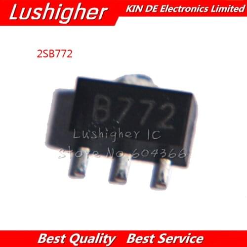 20PCS B772 SMD SOT89 2SB772 SOT-89 PNP POWER TRANSISTOR