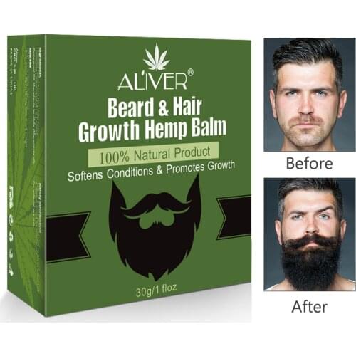 30ML Beard Growth Oil Beard Balm Moustache Growth Serum Moisturizing Smoothing Beard Hair Growth Essence Hair Care