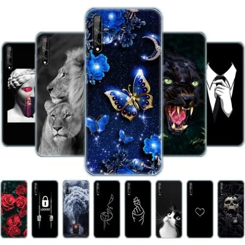 For Huawei Y8P Case 6.3" Soft Silicon Tpu Phone Cover For Huawei y8p 2020 Y 8P AQM-LX1 Back huaweiy8p Bumper Funda Shell marble