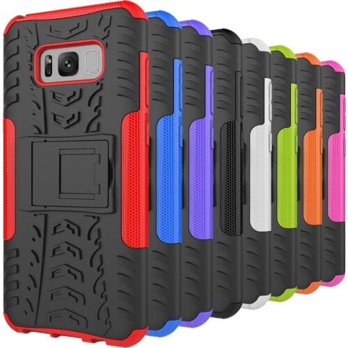 Case For Samsung Galaxy S8 / S8 Plus Cover 2 in 1 Iron Man Cool TPU Hybrid Armor Stand holder hard Phone Case funda kimTHmall