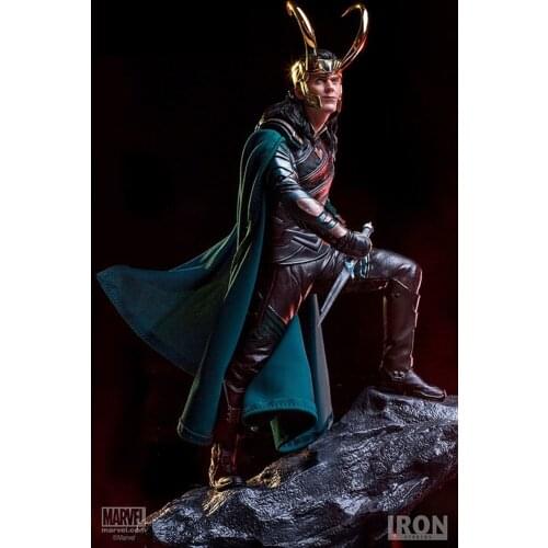 Marvel Loki The Avengers Anime Figures PVC Toys Hulk Ironman Statue Diorama Black Panther Infinity War Thor Action Figurals Doll