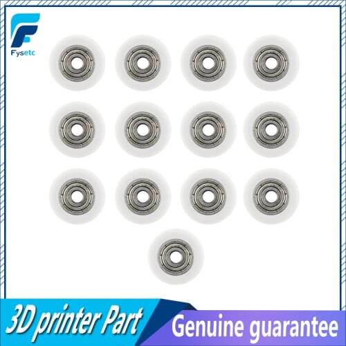 FYSETC 13Pcs iglidur® Wheel 625ZZ Bearing High-quality IGUS Material Manufacturing V-slot V-type for Ender 3 cr-10 3D Printer