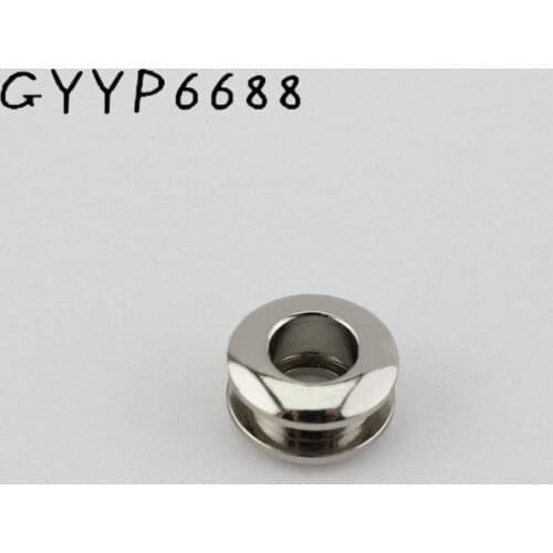 30pcs 8mm Light gold Copper round eyelet Rotate Hardware female bag hole eyeball drilling without screws hardware accessory