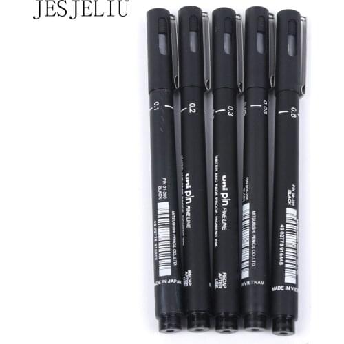 Fineliner Drawing Pen 005 01 02 03 04 05 08 Brush Waterproof Pen Sketch Markers Art Marker Pen Different Tip Sizes