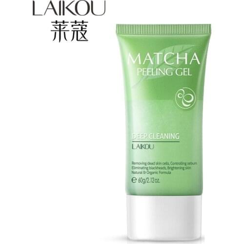Matcha Facial Exfoliator Face Scrub Removal Natural Organic Face Peeling Exfoliating Gel Moisturizes Face Scrub Exfoliante Cream
