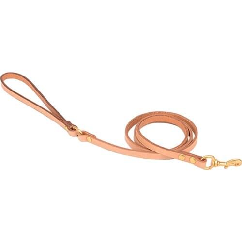 Fashion Dog Cat Leash Small Medium Large Dog Pet Training Leash Soft cattlehide Quality Genuine Pet Leather Leash