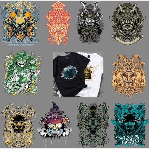 The War Warrior Stripes On Clothes Are Big Heat Transfer Stickers Iron On Pathes Applications For Clothing Custom Patch Tops