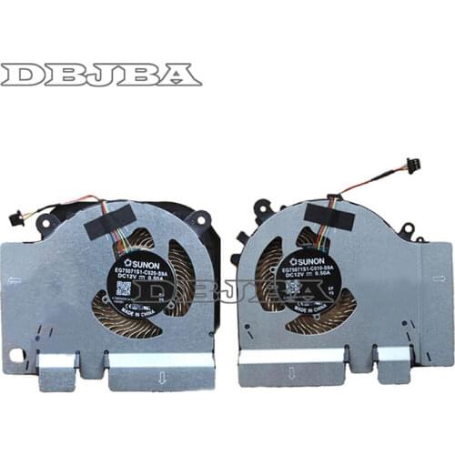 New Original Laptop CPU + GPU Cooling Fan For XiaoMi MI 15.6 GTX1060 EG75071S1-C020-S9A EG75071S1-C010-S9A DC12V