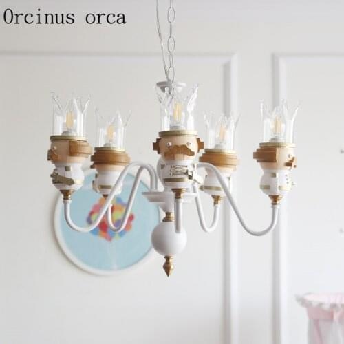 New Papa ancient king childrens lamp American childrens room lamp chandelier boy lamp girls simple bedroom lamp