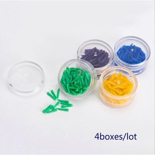 Disposable Dental Wedges Plastic Dental Teeth Wedge Diastema Filling Tool Supply 4 Sizes Blue Yellow Green Purple