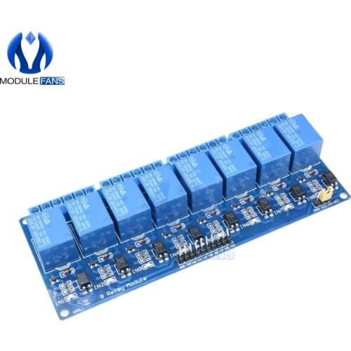 DC 5V 8 Channel Way 8CH Relay Module Board For Arduino Optocoupler Smart Home Switch Max 10A AC 250V 30V