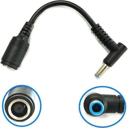 1pc 7.4mm To 4.5mm DC Power Charger Converter Great Replacement DC Adapter Connector Cable For HP Dell Blue Tips