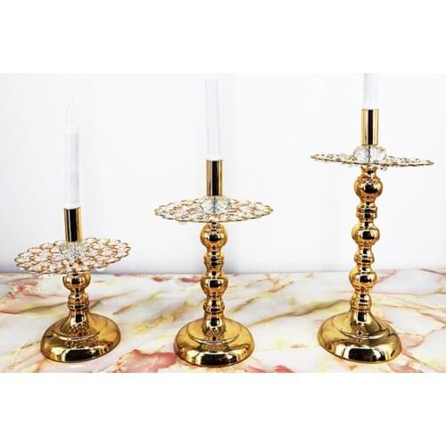 PEANDIM Crystal Candle Holders Luxury Candlestick Wedding Candle Stand Exquisite Candlestick Candelabra Table Home Decoration