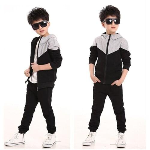 Boys Clothing Set children tracksuits for Baby Boys Jackets+Pants 2Pcs Suits Kids Clothes Sets Spring Autumn Sports 120~160