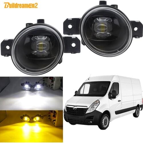 LED Lens Fog Light Assembly Car Front Bumper Fog Lamp Daytime Running Light For Opel Movano B Box 2010 2011 2012 2013 2014 2015