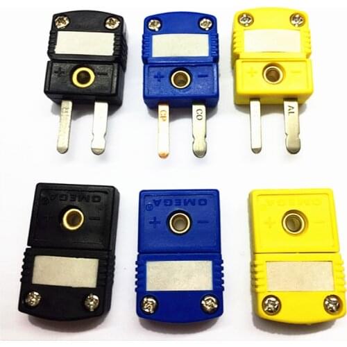 K/T/J Type Panel Mount Thermocouple miniature Socket & Plug Connector thermocouple plugs and sockets sensor