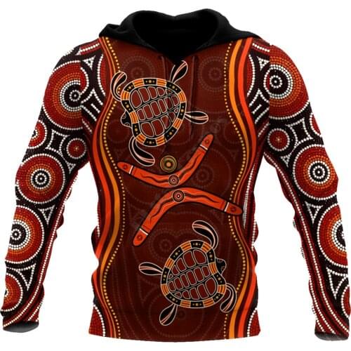 Aboriginal Naidoc Week Heal the Turtle 3D Printed Hoodies zipper hoodie women men Pullover streetwear Cosplay Costumes