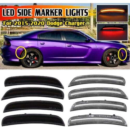 High Quality Car Fender Side Marker Repeater Light Wheel Arches Turn Signal Blinker Indicator Lamp For Dodge Charger 2015-2018