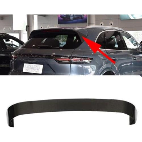 Carbon Fiber Rear Roof Spoiler Boot Lip Wing For Porsche Cayenne S 2.9T 3.0T 2018 - 2020 Not Coupe GTS Turbo