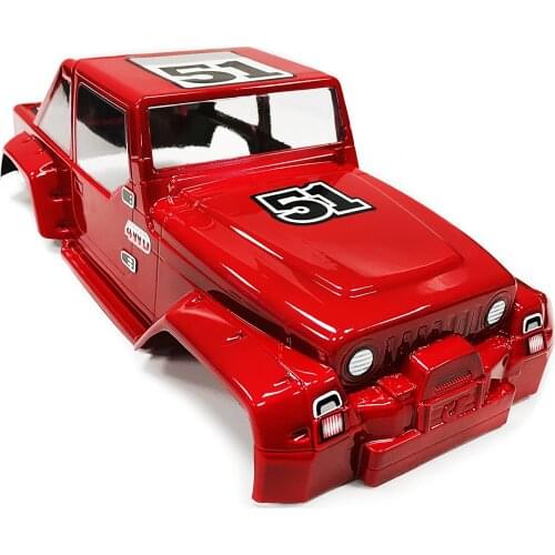 1/10 Jeep Yj Scale Monster Truck Body Shell Or Crawler PVC Plastic 10.62 Inch/270 Mm Wheelbase Rc Car Body (Truck Not Included)