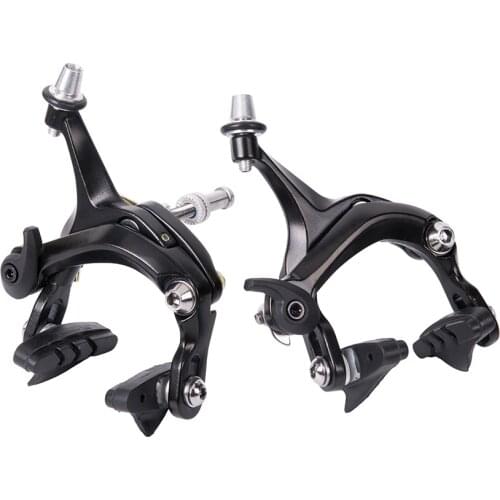 1 Set Bicycle Brake Racing Road bike Dual Pivot brake Aluminum Side Pull Caliper Front & Rear with brake pads