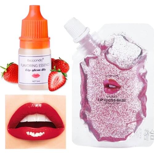 1Pc Lip Gloss Base Material Flavor Fragrance DIY Handmade Moisturizing Matte Lip Glaze Lipstick Makeup Flavoring TSLM1