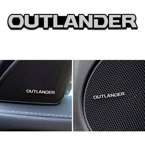 4pcs for Mitsubishi Outlander 2018 2019 car Speaker audio Speaker Badge stereo Emblem sticker stying