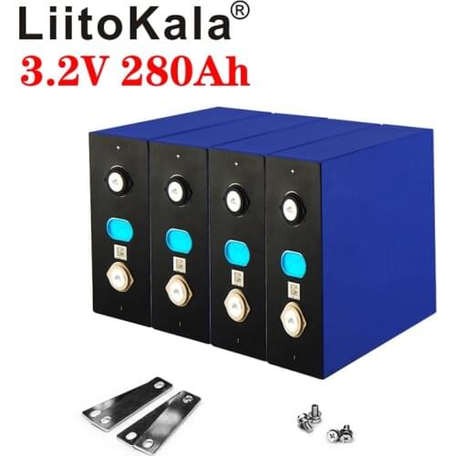 LiitoKala 3.2v 280Ah lifepo4 battery for e-scooter energy storage solar system 12 v 280ah no 3.2v 200ah rechargeable battery
