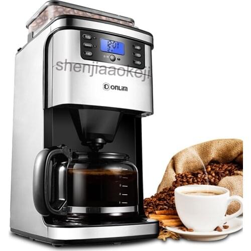 Cutomatic coffee machine KF800 household grinding bean Cafe American machine drip coffee maker For Home / Office Use 900W 1pc