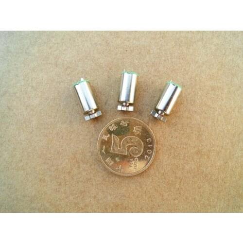 Free shipping 5 pcs 6mm*10mm DC1.5V-3V micro hollow cup vibration motor eccentric strong vibration use for phone/DIY