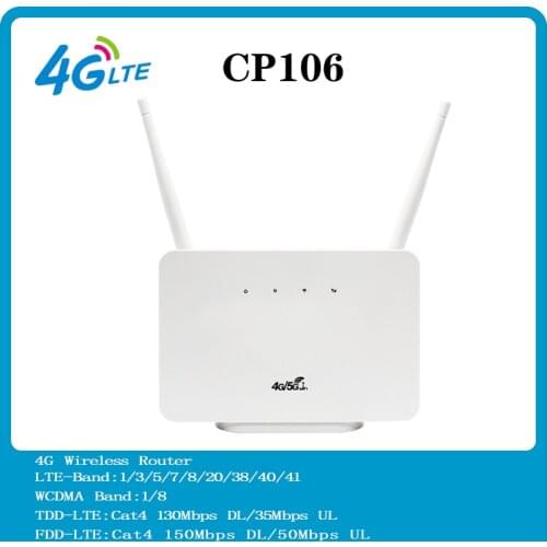 New 4G Wifi Wireless Router CP106 4G Lte Cat4 150Mbps Wireless With Rj45 Wan Lan 4G Router Pk Huawe B593 B315