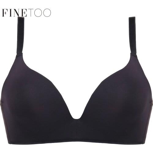 FINETOO Sexy Lingerie Underwear Women Ultra-thin Wire Free Bra Seamless Bralette Comfortable Breathable Wrapped Chest Casual Bra
