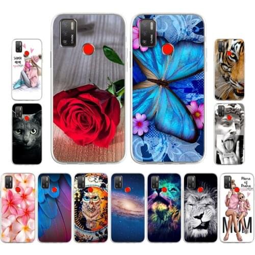 For TECNO Camon 12 Case Cute Cartoon Silicone Back Cover For TECNO Camon12 Spark 5 Spark4 Lite Case Spark 6 5 Air Coque