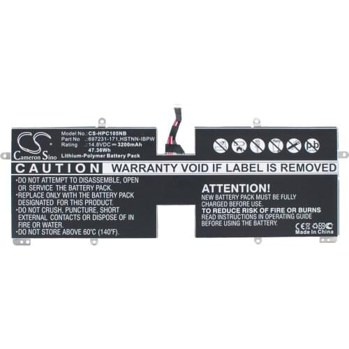 CS 3200mAh/47.36Wh battery for HP Spectre XT TouchSmart 15-4000e,Spectre XT TouchSmart 15-4000e,PWO4XL, TPN-C105