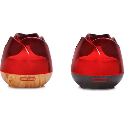 400ML Electric Air Humidifier Essential Aroma Oil Diffuser Ultrasonic Rose Humidifier Mist Maker LED Light