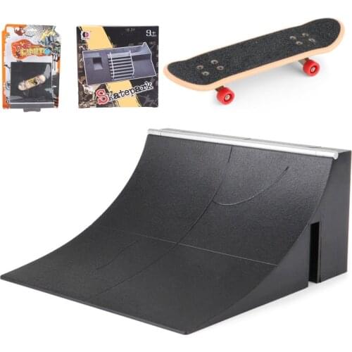 Fingerboard Rail Park Stair Kit Stairs Mini Skateboards for Kids Skateboard Game