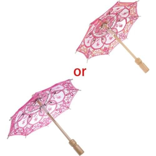 HOTsale Parasol Umbrella Embroidered Lace For Bridal Wedding Party Decoration