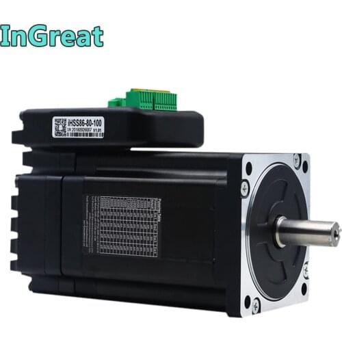 JMC Integrated NEMA34 86MM 2000rpm DC 9.8Nm Hybrid Closed Loop Motor Driver DSP Drive Encoder Integration Easy Servo 1400Oz.in