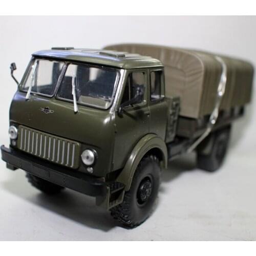 Classic Diecast Toy Model 1:43 Soviet Union Russian MAZ 505 1962 Vintage Van Truck Transporter Model for Collection,Decoration