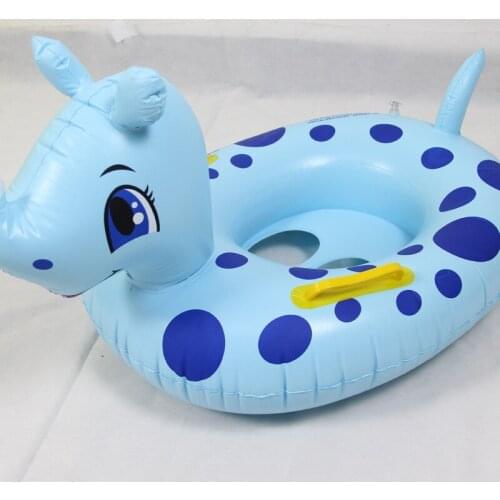 Cute Cartoon Baby Swimming Ring Safty Ride-on Float Inflatable Infant Kids Swimming Pool Rings Water Toys Swim Circle
