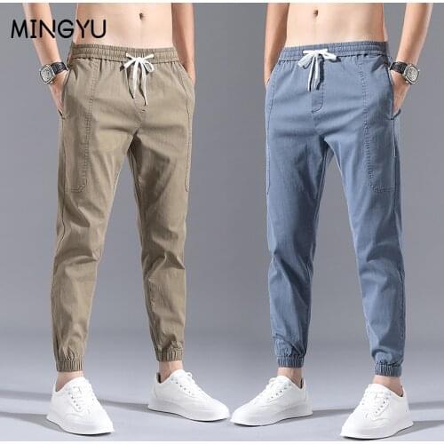 MINGYU Slim Men's Trousers