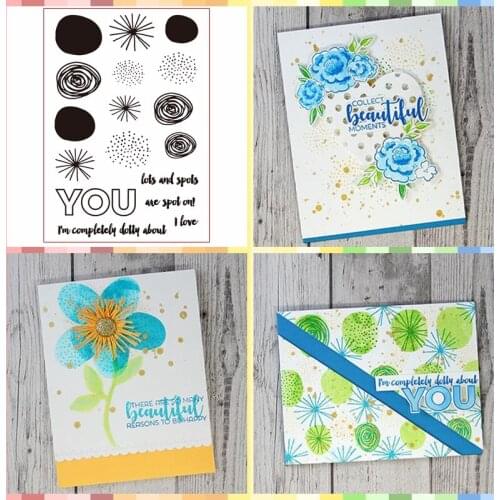 Lots and Spots Transparent Clear Silicone Stamp/Seal for DIY Scrapbooking/Photo Album Decorative Clear Stamp 4*6inches