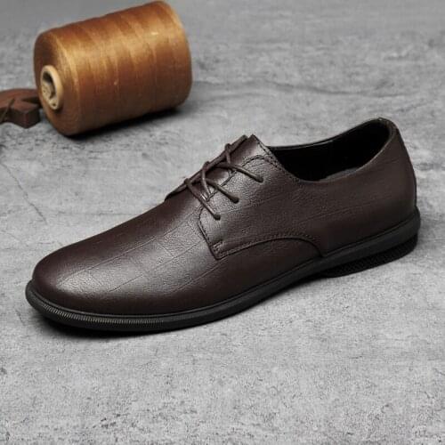 Spring Casual Shoes Mens Shoes Casual Leather Man Fashion Men Black Zapatos Casuales Para Hombre Leisure Shoe 2020 Causal