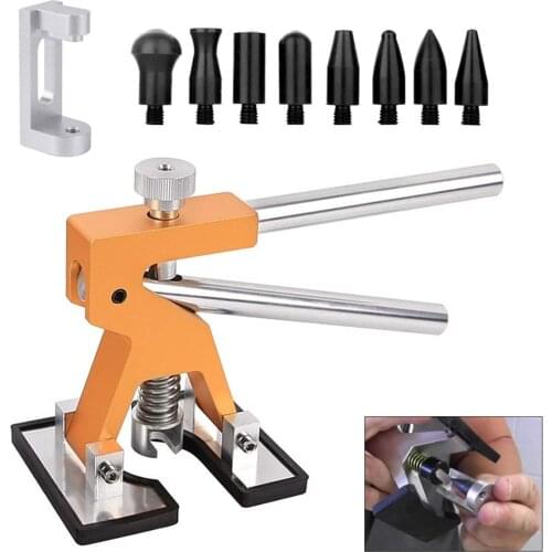 10pcs Paintless Dent Repair Lifter Kits Edge Dent Puller Paintless Dent Repair Tools Kits for Car Door Dings Repair Removal