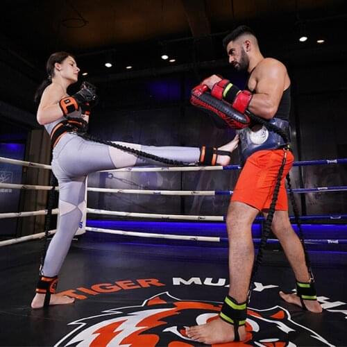 6-11PCS Men Women Boxing Equipment Set Resistance Belt Professional Fighting Training Fitness Exercise Elastic Band Gym Workout