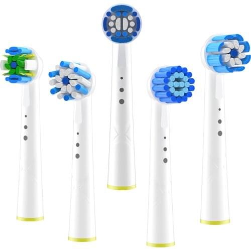 4PCS Sensitive Gum Care Toothbrush Heads for Oral B Braun Toothbrush Head Advance Power/Pro Health/Triumph/3D Excel Brush Head