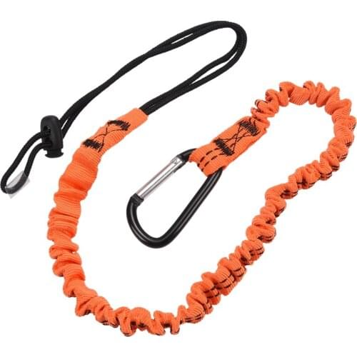 New-Carabiner Lanyard Retractable Safety Rope Telescopic Elastic Climbing Tool