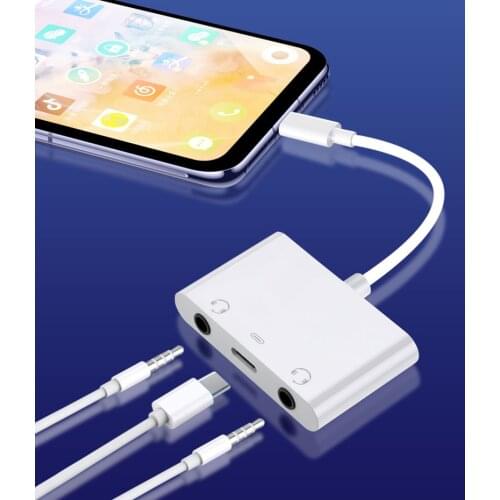 OTG 3.5mm Jack Headphone Adapter Aux 3.5 mm Audio Charging connector for iPhone USB C to 3.5 Cable type c Converter for android