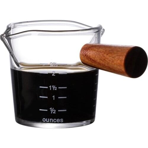 100ml Glass Measuring Cup Milk Jug Heat Resistant Glass Cup Measure Jug Creamer Scale Cup Tea Coffee Pitcher Microwave Safe